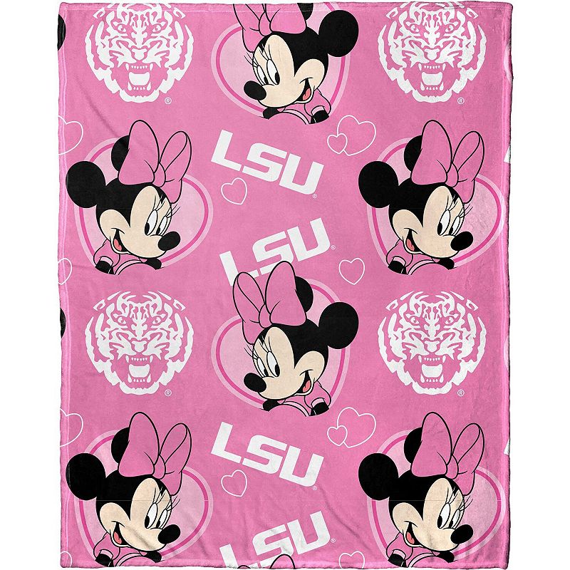 Northwest x Disney LSU Tigers Minnie Hugger Pillow and Silk Touch Throw Set