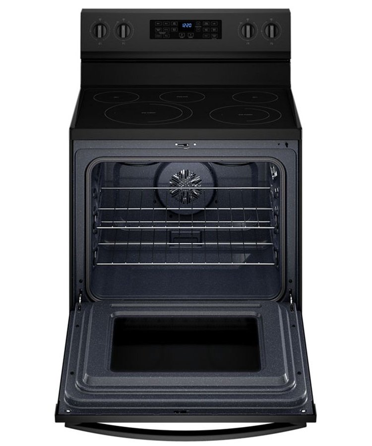 Whirlpool 5.3 Cu. Ft. Black Electric 5-In-1 Air Fry Oven