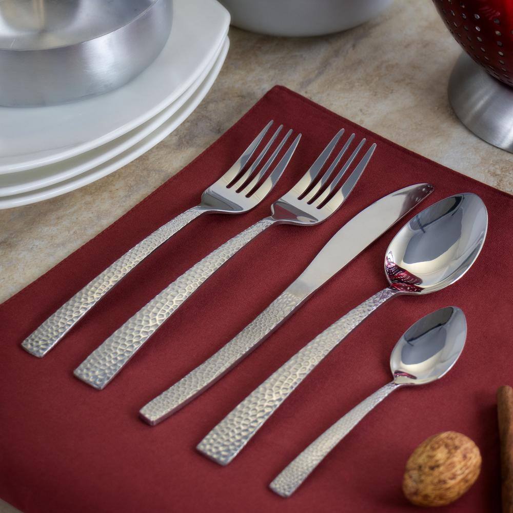 MegaChef Baily 20-Piece Silver Stainless Steel Flatware Set (Service for 4) 985112452M