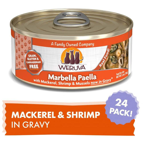 Weruva Marbella Paella With Calamari Shrimp and Mussels Canned Cat Foo