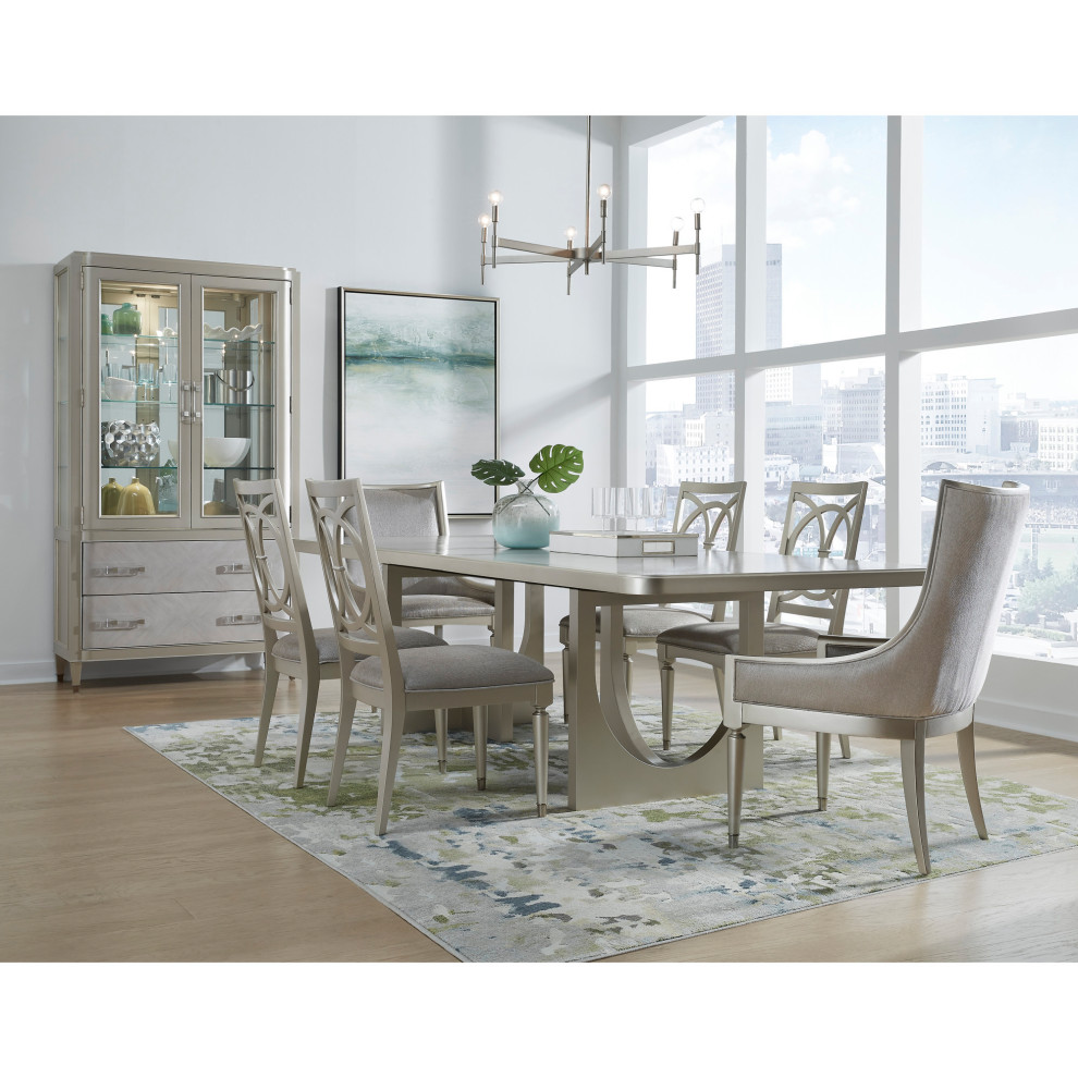 Bellevue HMIF71055 Dejesus 2 Piece Polyester Wide Polyester Side   Dining Chairs   by Buildcom  Houzz