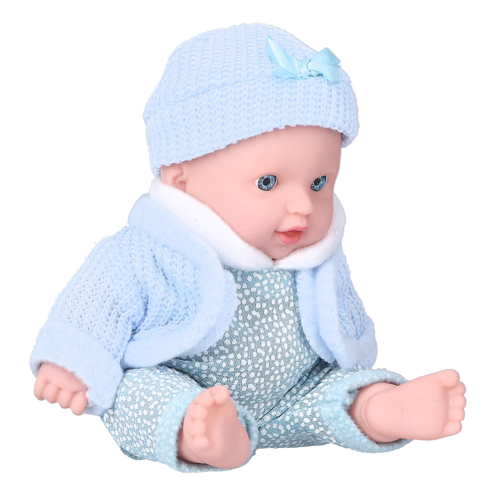 8 Inch Light Skintone Baby Simulation Doll Play House Fashion Reborn Baby Doll Toys(q8g-001 )