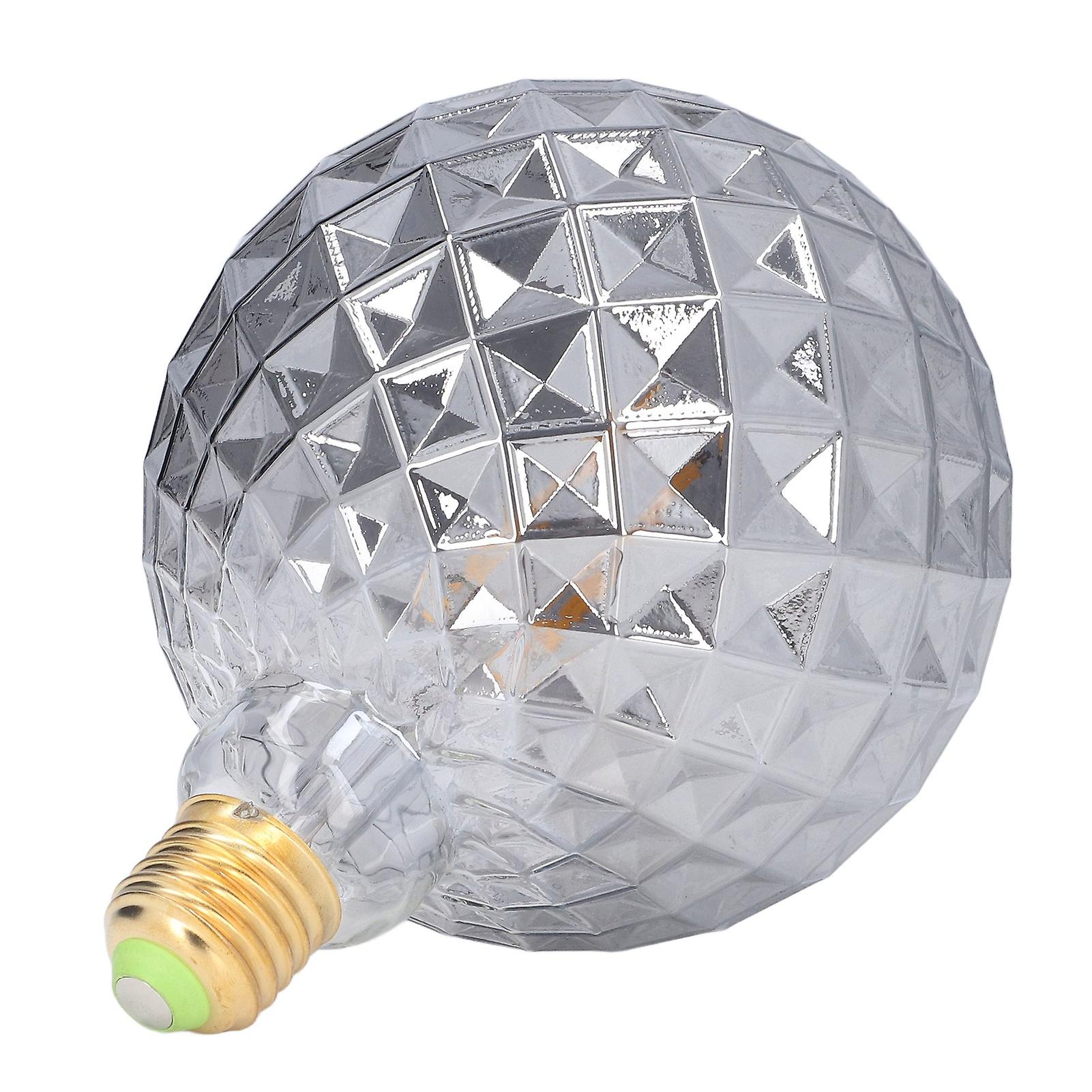 Vintage Light Bulb Smoky Gray Glass LED G125 Decorative ment Light Bulb with Warm White Light for Bedroom 220V