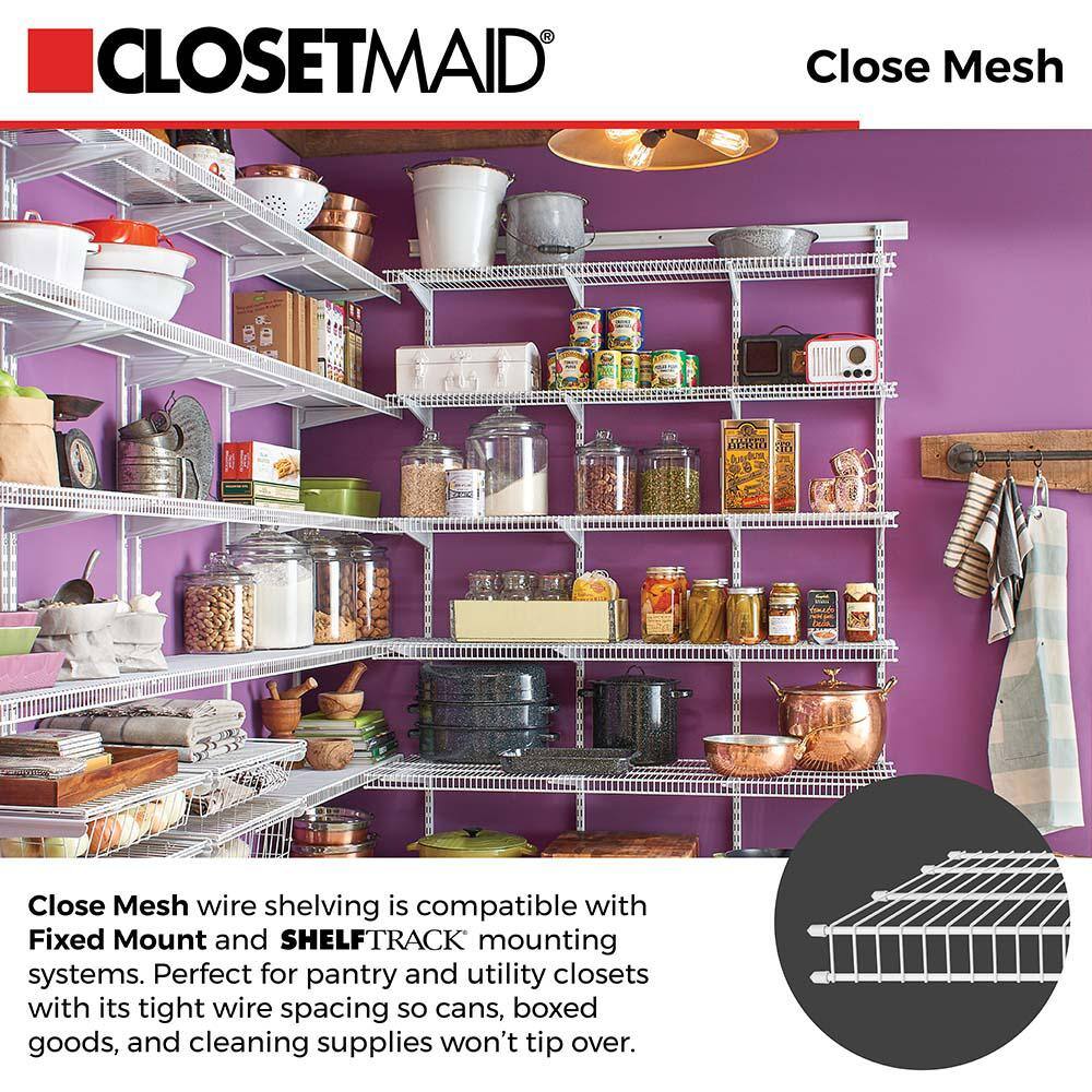 ClosetMaid Close Mesh 16 in. D x 72 in. W Ventilated Pantry Shelf 1395