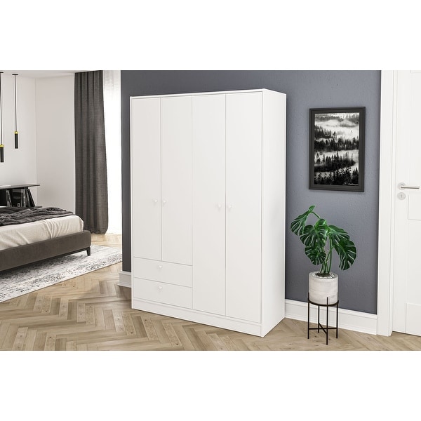 Polifurniture Denmark 4 Door / 2 Drawer Wardrobe - - 35891875