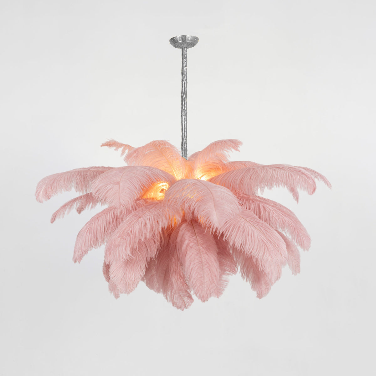 Ostrich Feather Chandelier