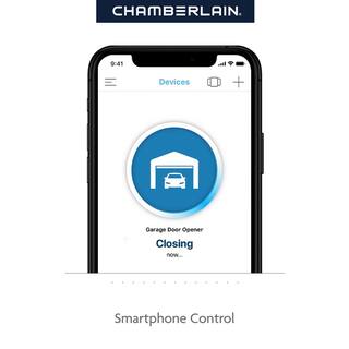 Chamberlain 12 HP Smart Chain Drive Garage Door Opener with Battery Backup C2212T