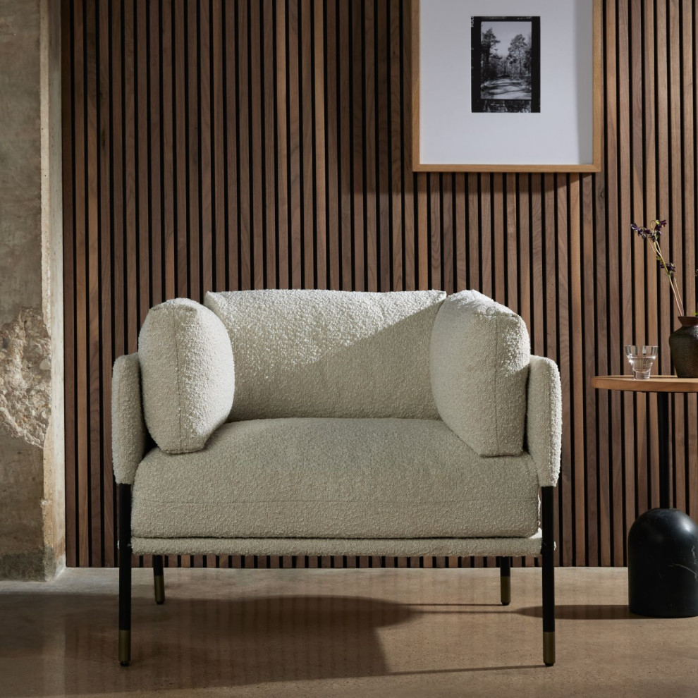 Kellen Knoll Natural Chair   Midcentury   Armchairs And Accent Chairs   by Zin Home  Houzz