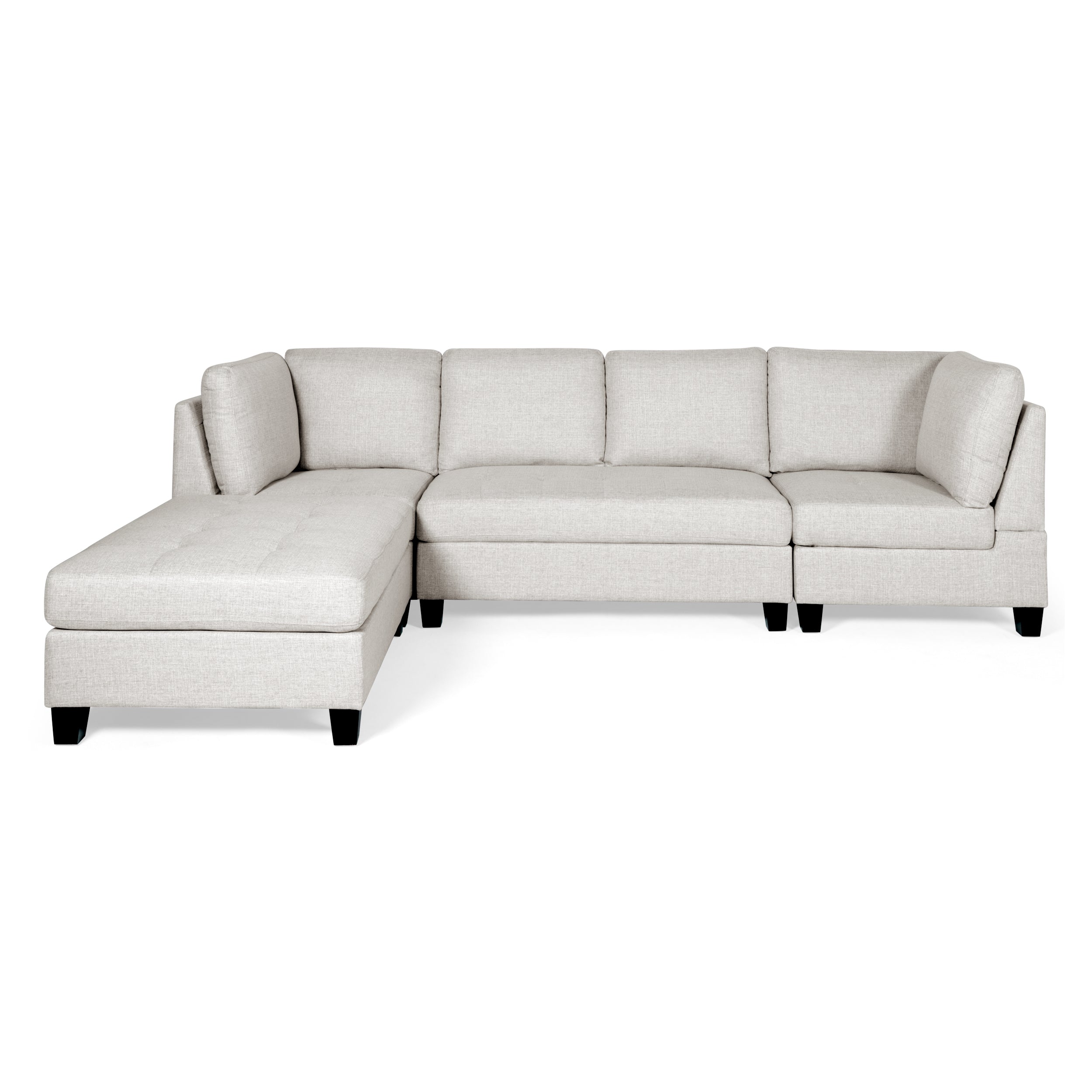 Ellawyn Contemporary 4 Seater Fabric Sectional