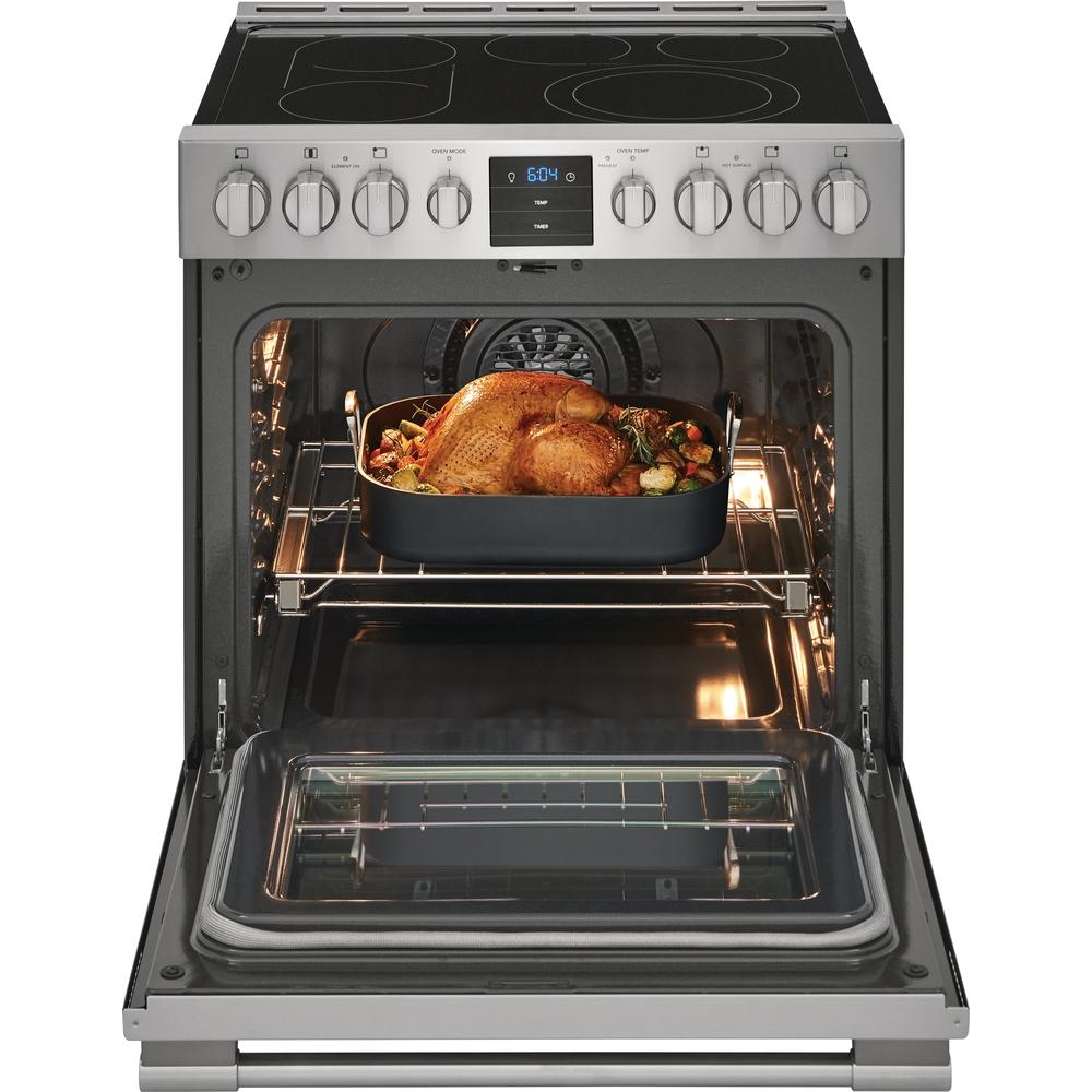 Frigidaire Professional 30-inch Freestanding Electric Range with True Convection Technology PCFE307CAF