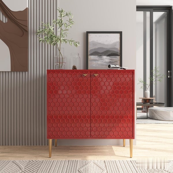 2 Door Freestanding Locker Accent Cabinet