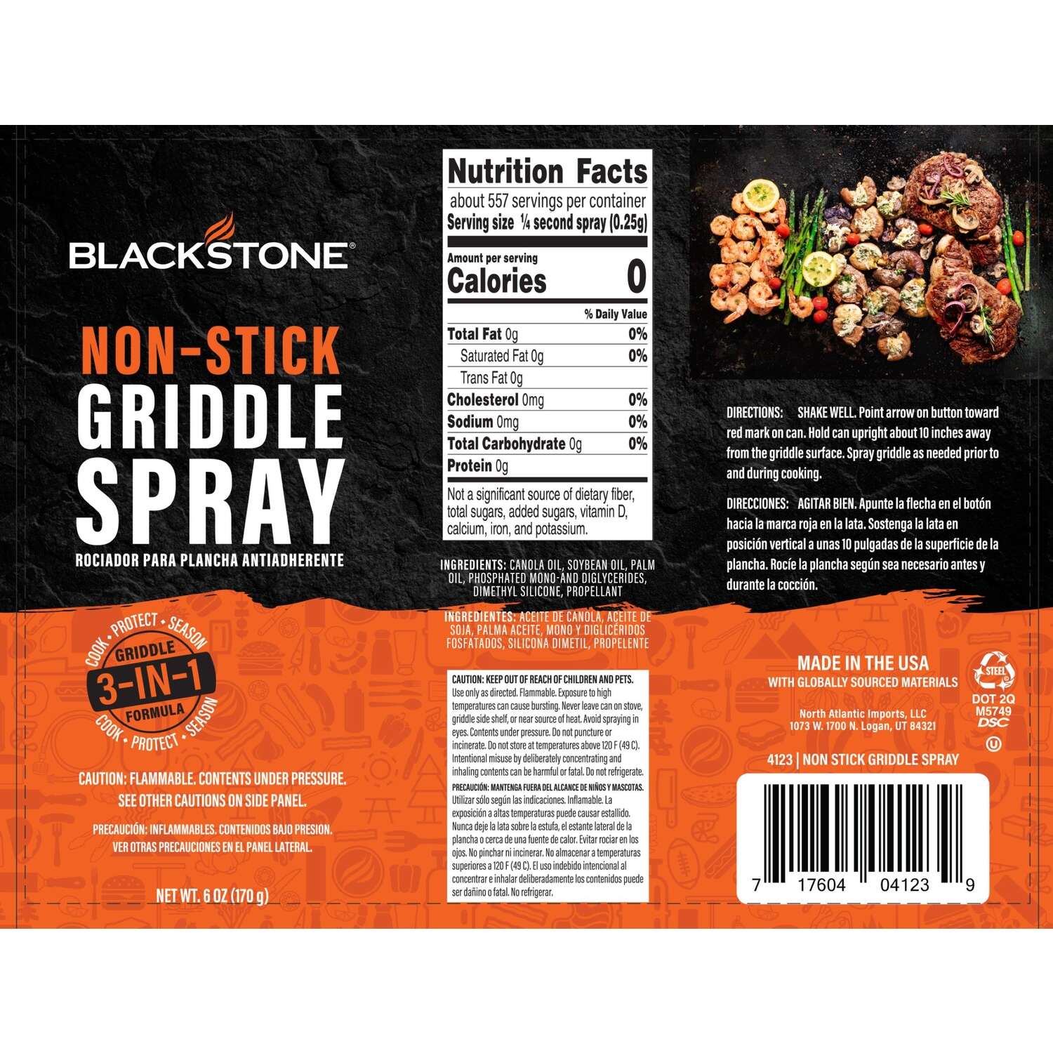 Blackstone Non-Stick 3 in 1 Griddle Spray 1 pc.