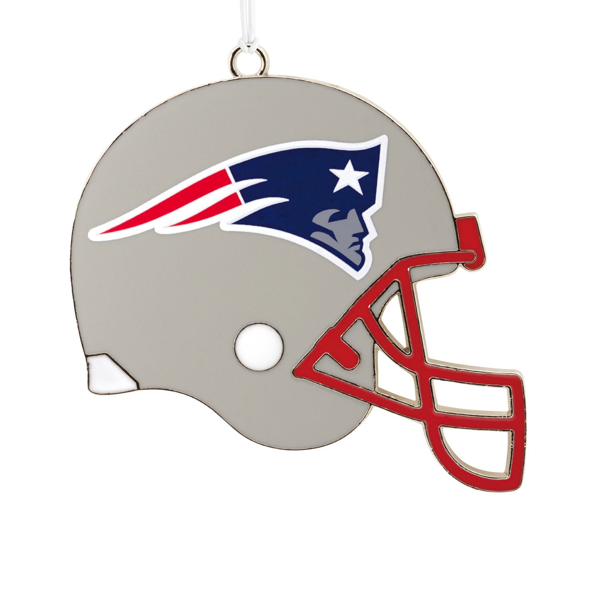 Hallmark  NFL New England Patriots Football Helmet Metal Hallmark Ornament