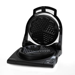 Chef'sChoice 1100-Watt Single Waffle Black Belgian Waffle Maker 8400000