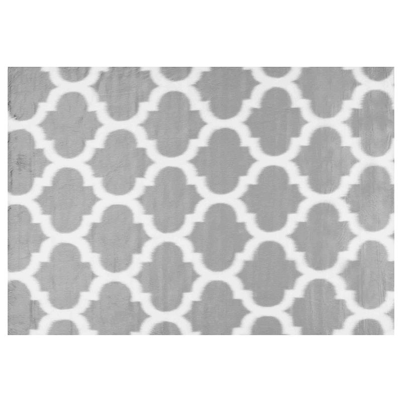 nuLOOM Precious Shaunna Trellis Faux Sheepskin Rug