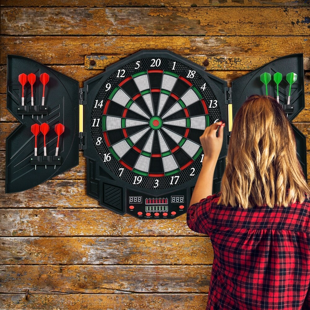 Professional Electronic Dartboard Set with LCD Display   21.5\