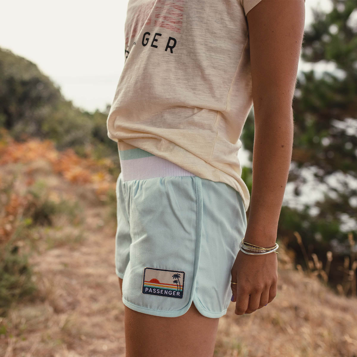 Explore Recycled All Purpose Shorts - Blue Glass