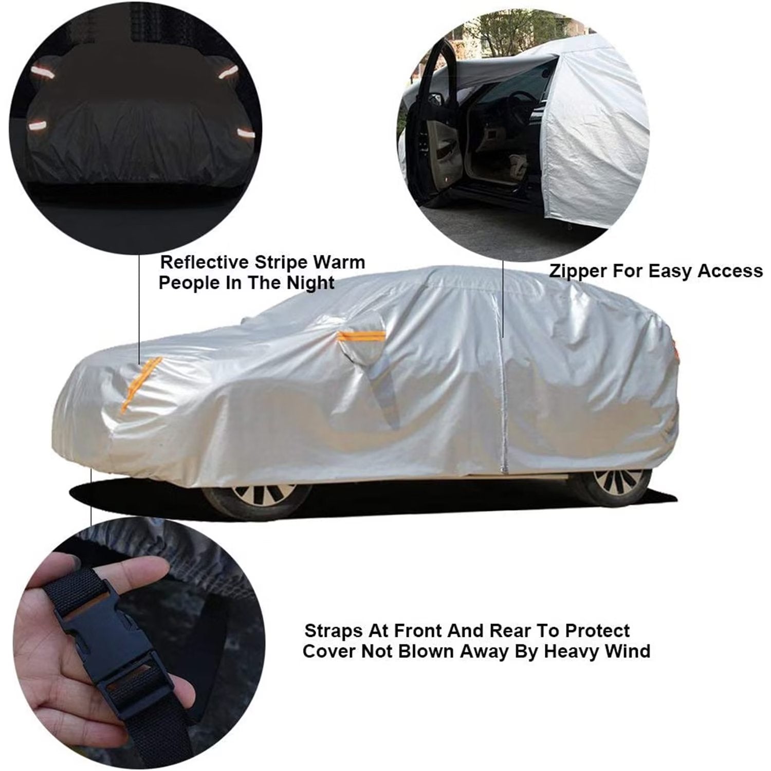 KouKou 6 Layers Car Cover for BMW Waterproof All Weather Fit SUV BMW X3/X4（Deliver about 3-10 days）