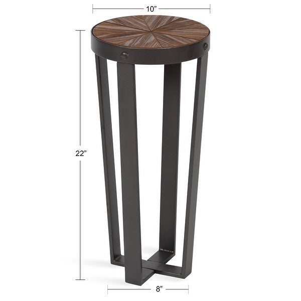 Kate and Laurel Gerhardt Round Side Table - 20x20x18.5