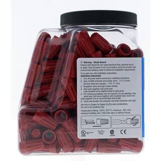 IDEAL 76B Red WIRE-NUT Wire Connectors (250-Pack) 30-1076J