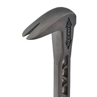 Stiletto 15 oz. TiBone 3 Milled Face with Curved Handle and Titanium Trim and Nail Puller TB3MC-TRIMBAR5