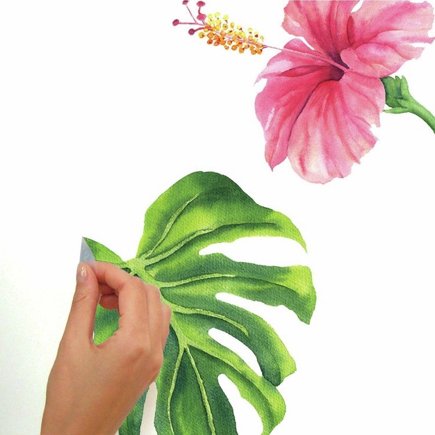 Tropical Hibiscus Flower Peel And Stick Wall Decal Roommates