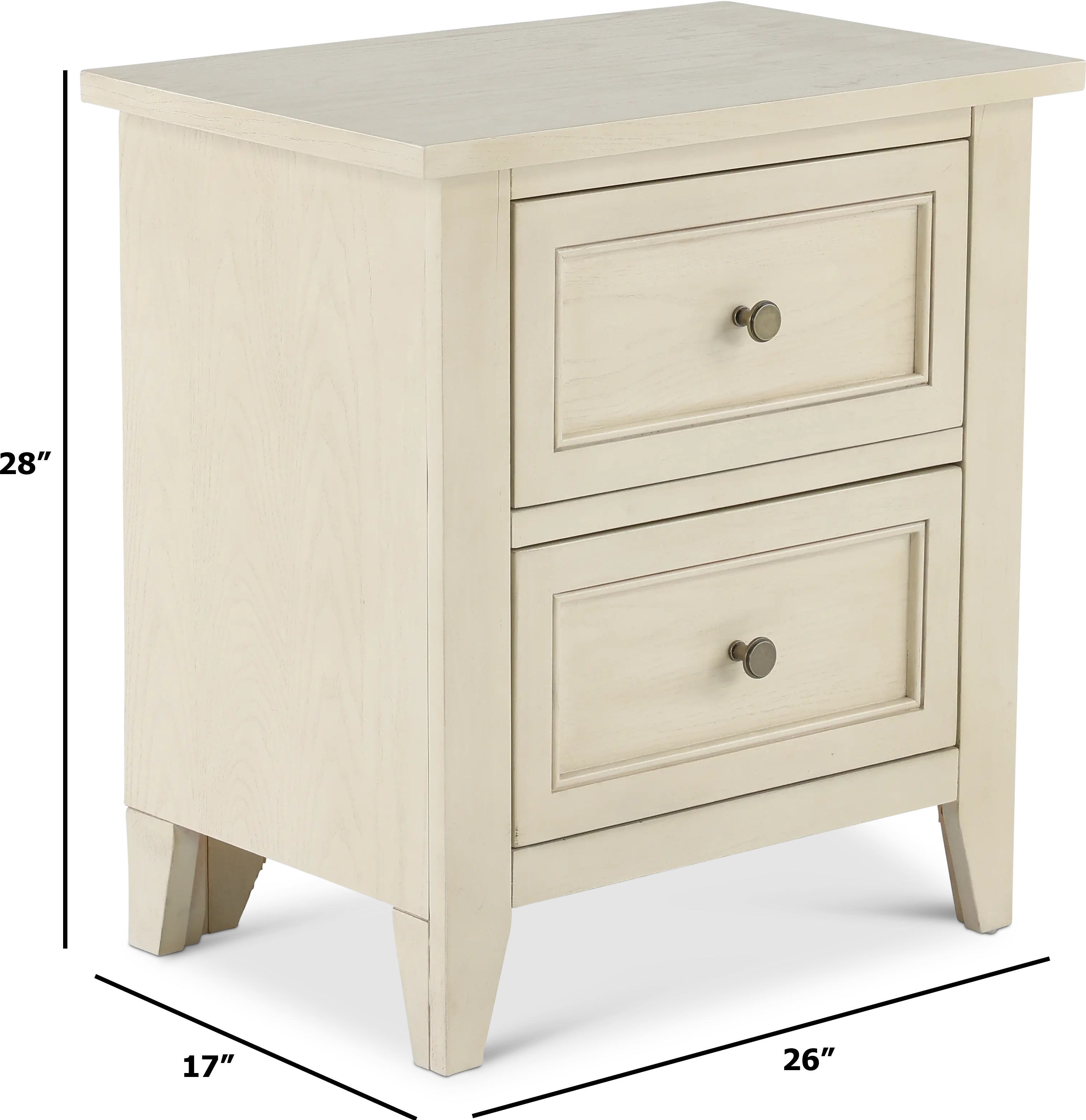 Raelynn White Nightstand