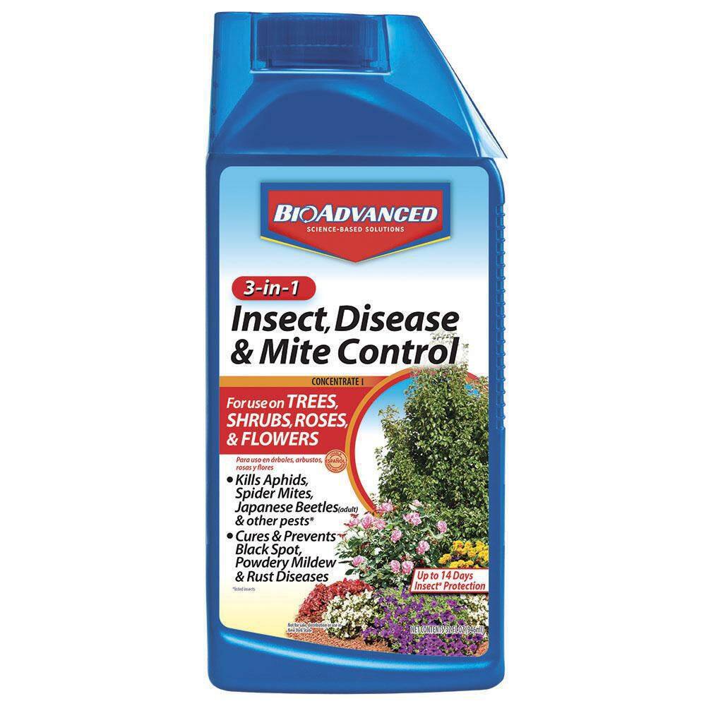 BIOADVANCED 32 oz. Concentrate 3-in-1 Insect Disease and Mite Control 708285A