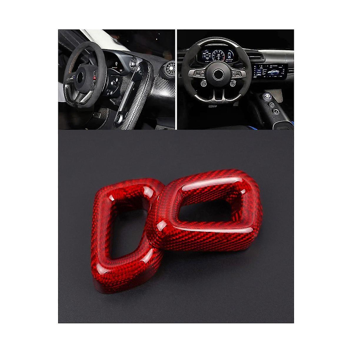 Car Gear Shift Knob Cover For Xc60 S90 C40 Xc90 V90 2022 Carbon Fiber Accessories Interior Sticker(