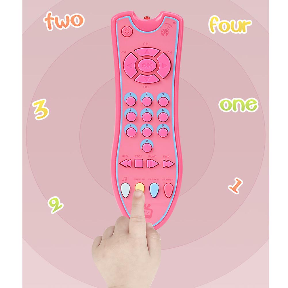 Baby Remote Control Toy Tv Remote Control Infants Sound Musical Learning Toy Early Educational Toy For 1-3 Year Old Baby Boys And Girls Gray