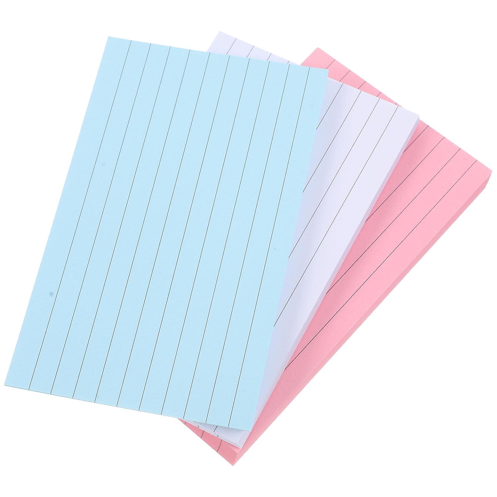 3 Books Memo Pads Adhesive Massage Pad Lined Notepad Memo Pad Portable Memo Notepad