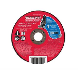 DIABLO 4 in. x 0.040 in. x 58 in. Metal Cut-Off Disc with Thin Kerf Design DBD040040101F