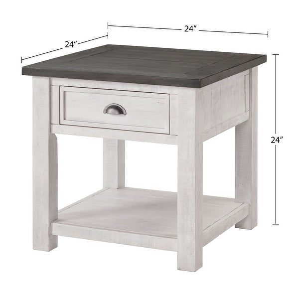 The Gray Barn Downington Solid Wood End Table