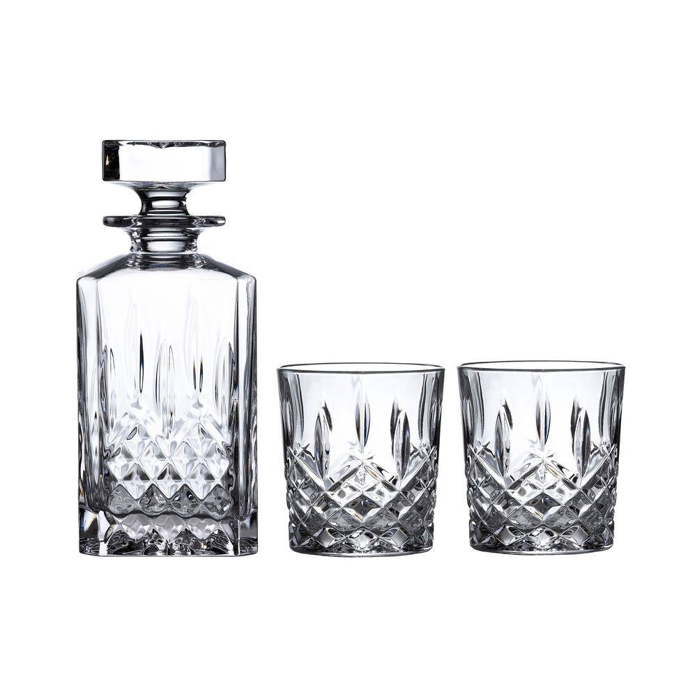 Marquis By Waterford Markham 30 fl oz. Crystal Decanter and Double Old Fashioned Set (Set of 3) 40026495