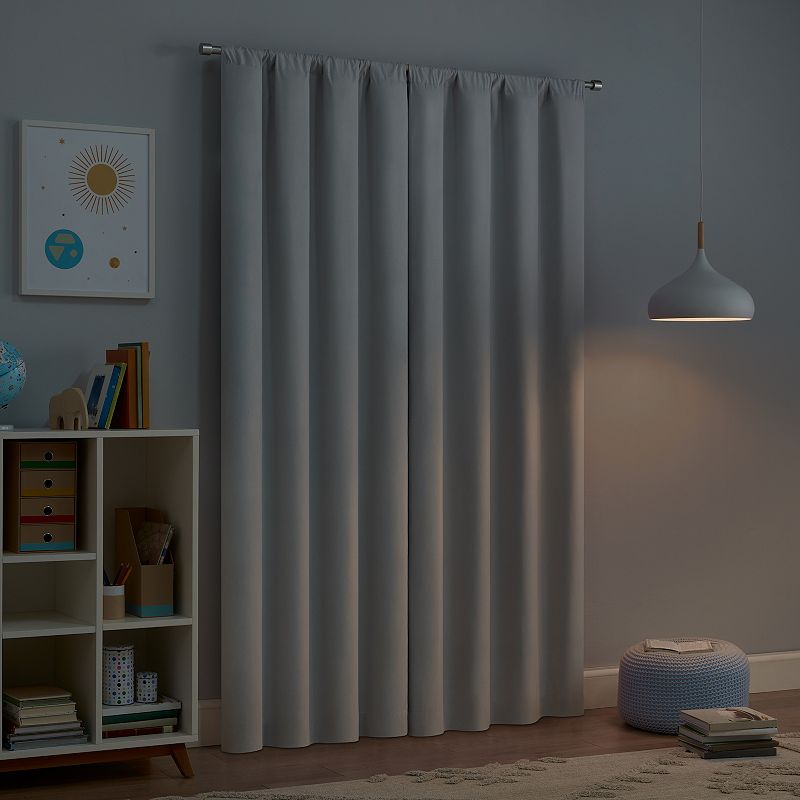 eclipse Kids Kaylee Tassel 2-Window Blackout Curtain Panels