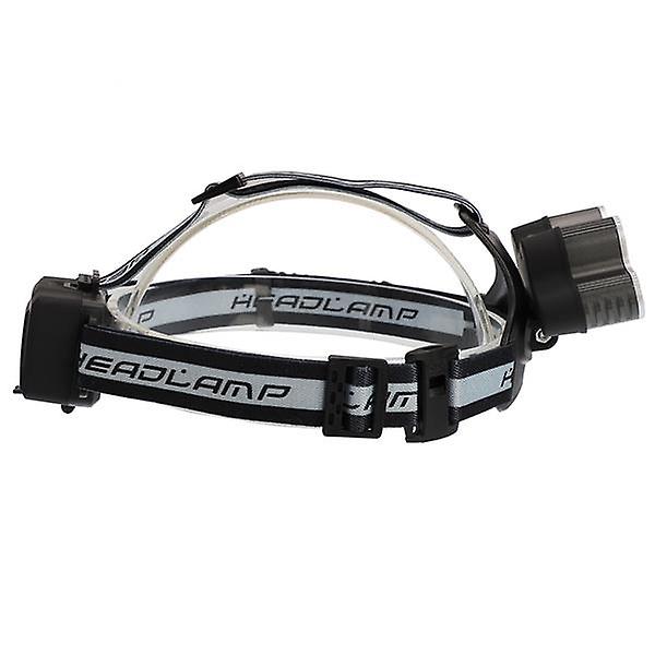 120000lm 6 Modes 9 Led Headlamp Usb Rechargeable Strong Headlamp Set Silver Gray 41813