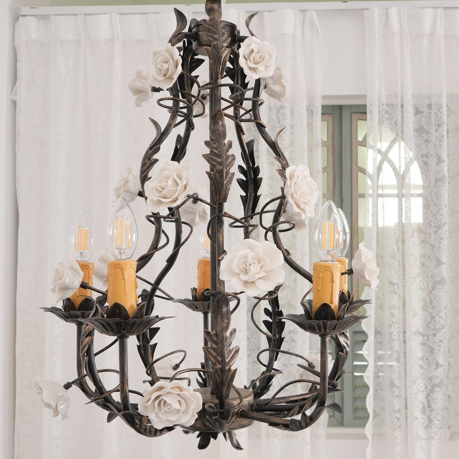 Florentine Rose Garden Chandelier