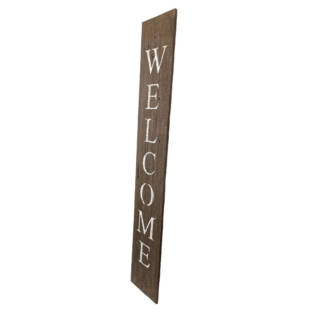 Rustic Farmhouse 5ft Vertical Front Porch Welcome Sign