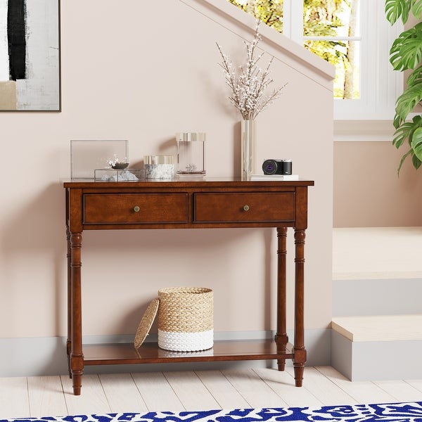 Ofir Console Table with 2 Drawers - 35.43