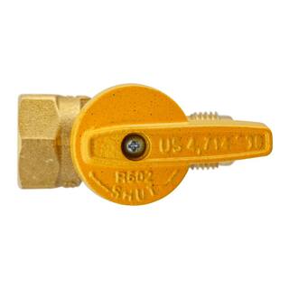 ProLine Series 38 in. x 12 in. Brass FL x FPT 1-Piece Gas Valve 114-522HN