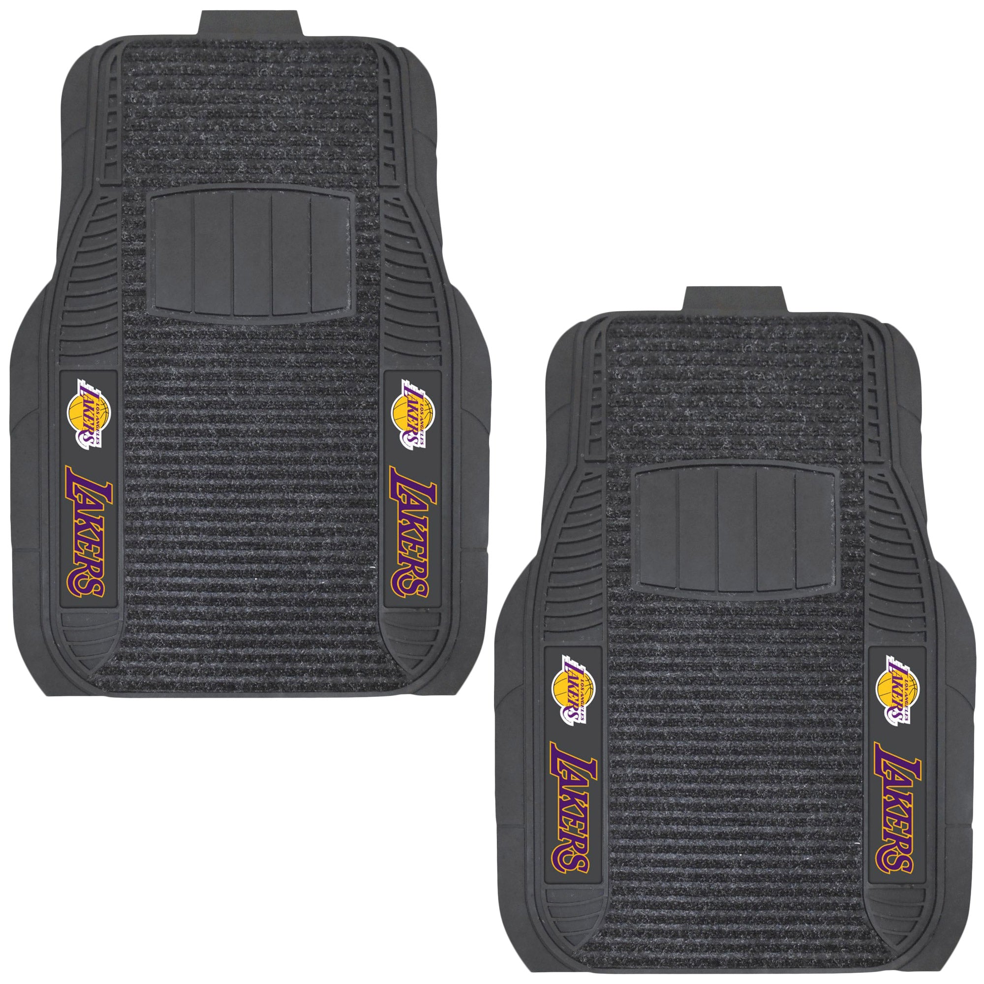 Los Angeles Lakers Two-Piece Deluxe Car Mat Set - No Size