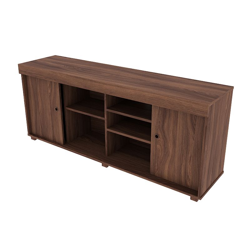 Techni Mobili Walnut Finish Storage TV Stand