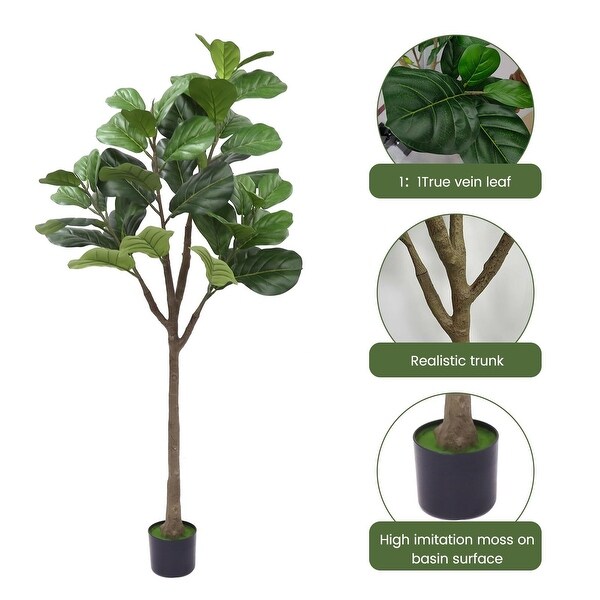 Artificial Fiddle Leaf Fig Tree 5FT