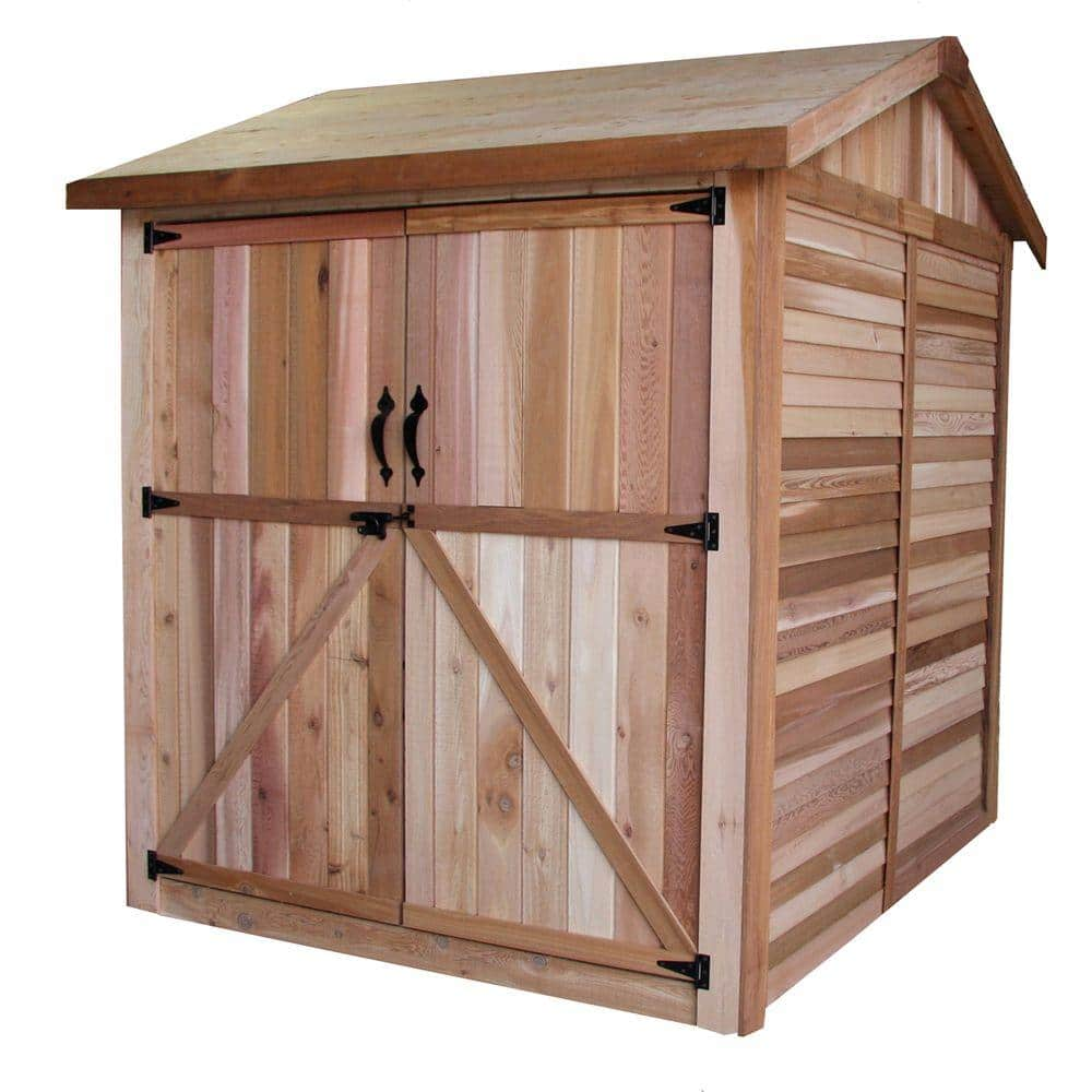 Outdoor Living Today 6 ft. x 6 ft. Western Red Cedar Maximizer Storage Shed MAX66