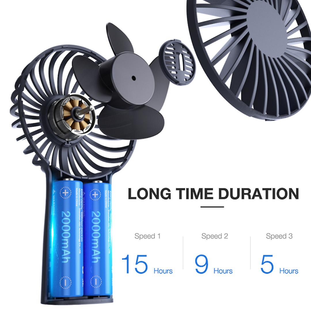 Mini Portable Usb Fan Strong Wind And Silent 4000mah Rechargeable Battery Handheld Fan Cooling Fan Air Conditioning