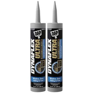 DAP Dynaflex Ultra 10.1 oz. Gray Advanced Exterior Window Door and Siding Sealant (2-Pack) 7079818219