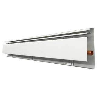 SlantFin FineLine 30 3 ft. Hydronic Baseboard with Fully Assembled Element and Enclosure in Nu White 101-401-3