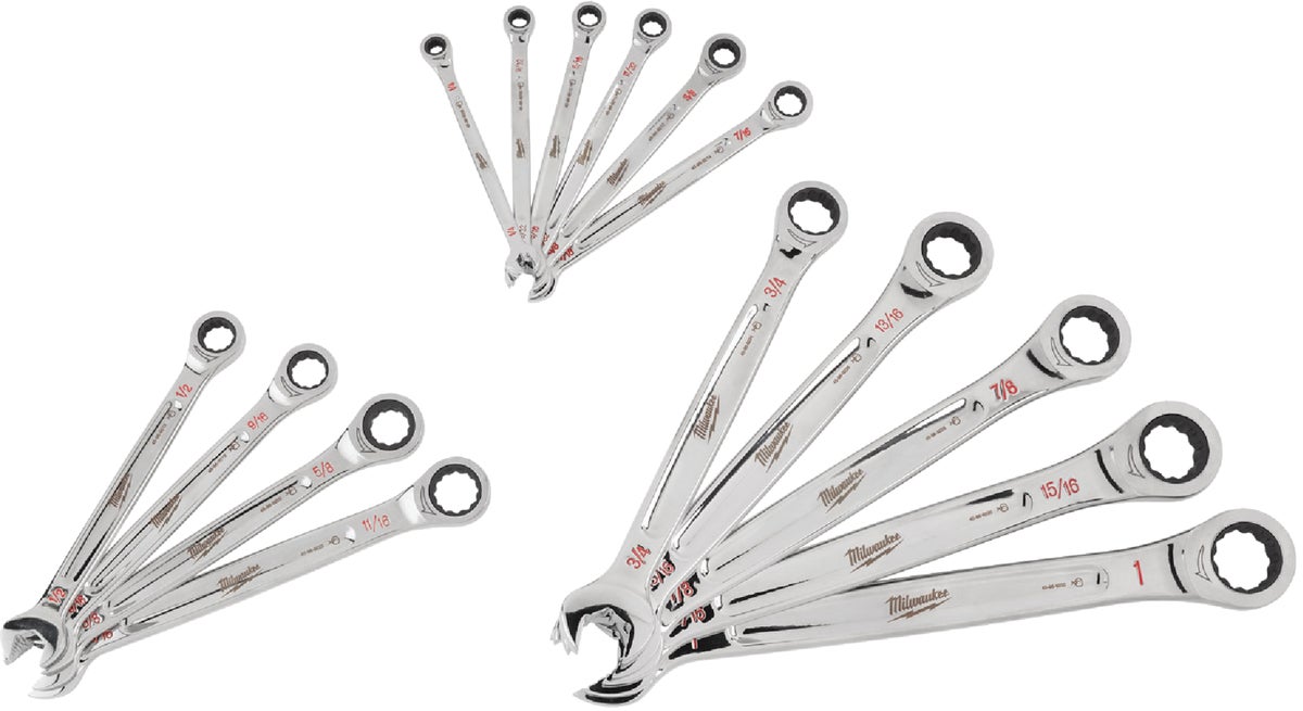 MW 15-Piece Standard Ratcheting Combination Wrench Set