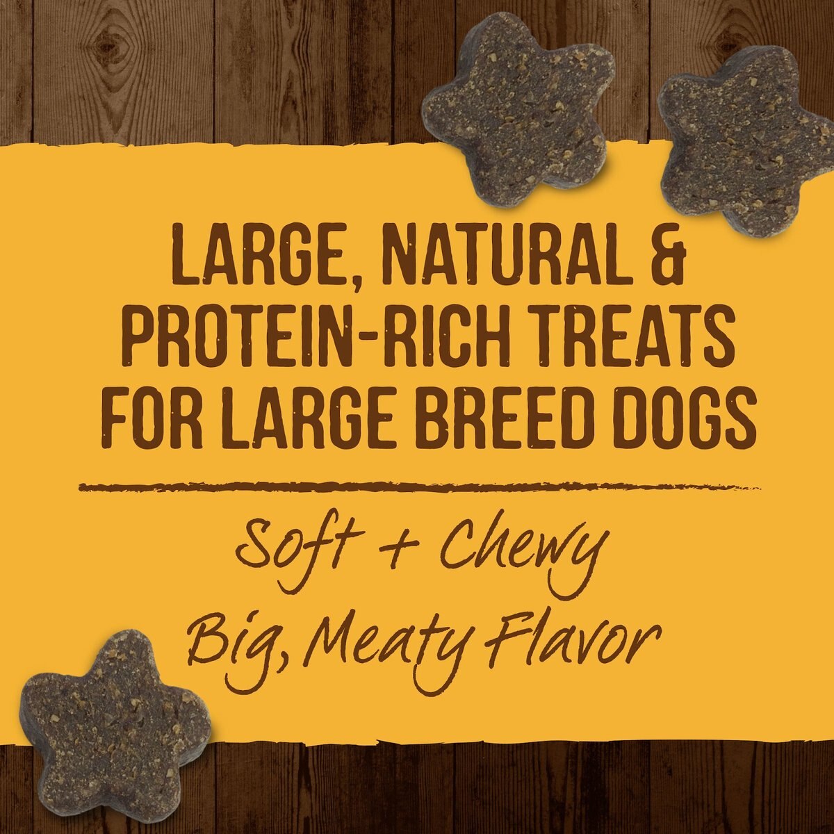 Merrick Power Bites Big Bites Real Chicken Recipe Grain-Free Soft and Chewy Dog Treats