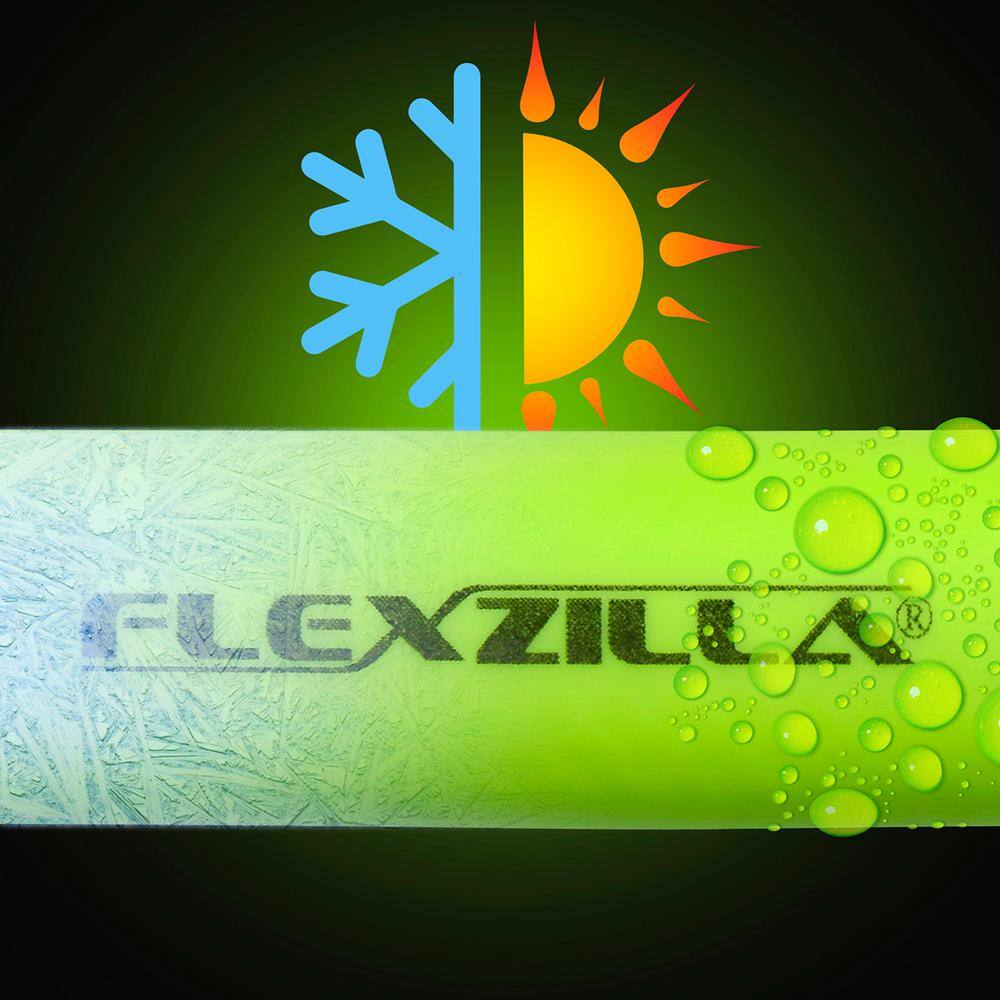 Flexzilla 14 in. x 100 ft. Air Hose with 14 in. MNPT Fittings HFZ14100YW2